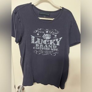 Women’s navy Lucky Brand XL tee
